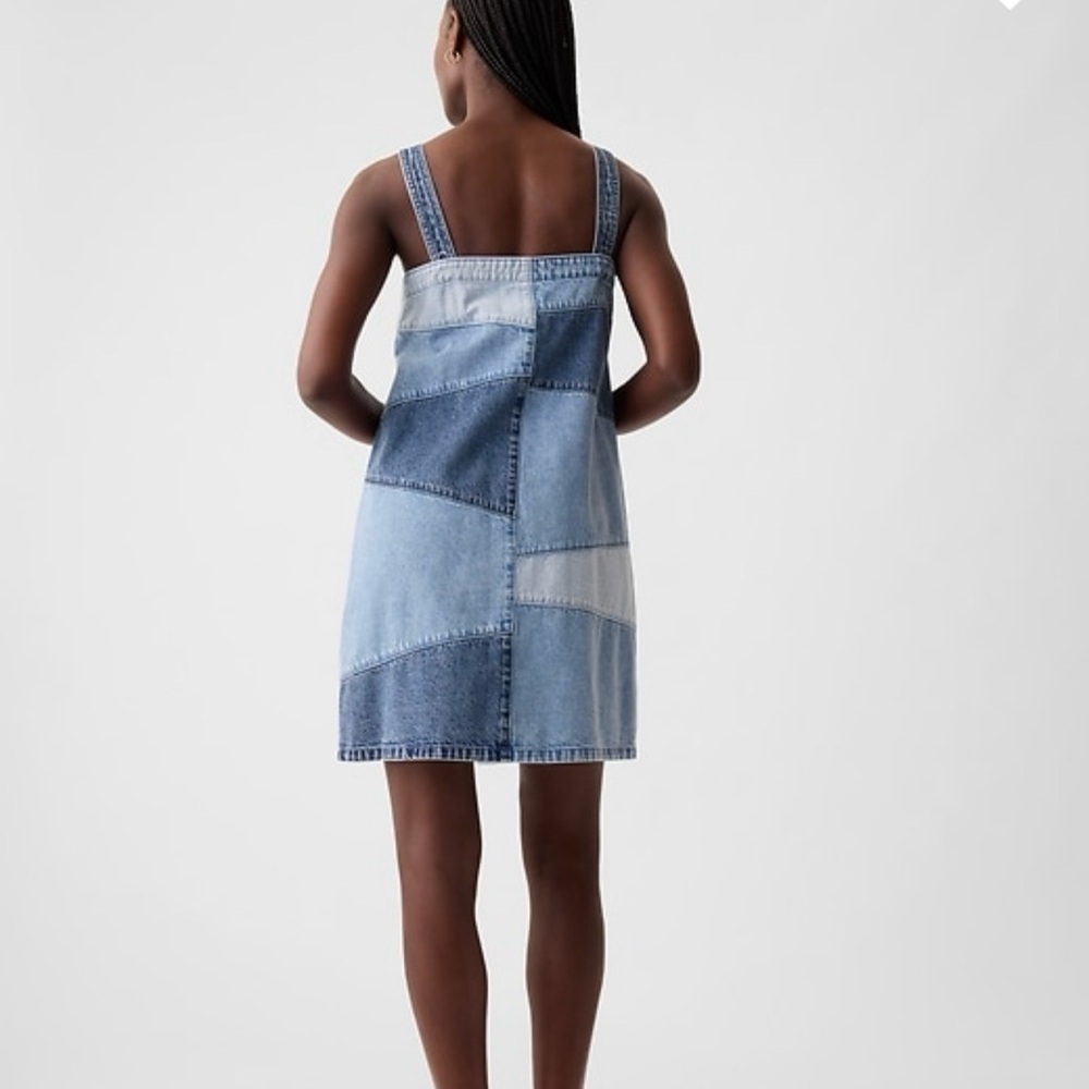 Gap Denim Patchwork Dress - image 3